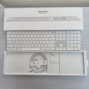 Apple Magic Keyboard with Touch ID - Silver and White